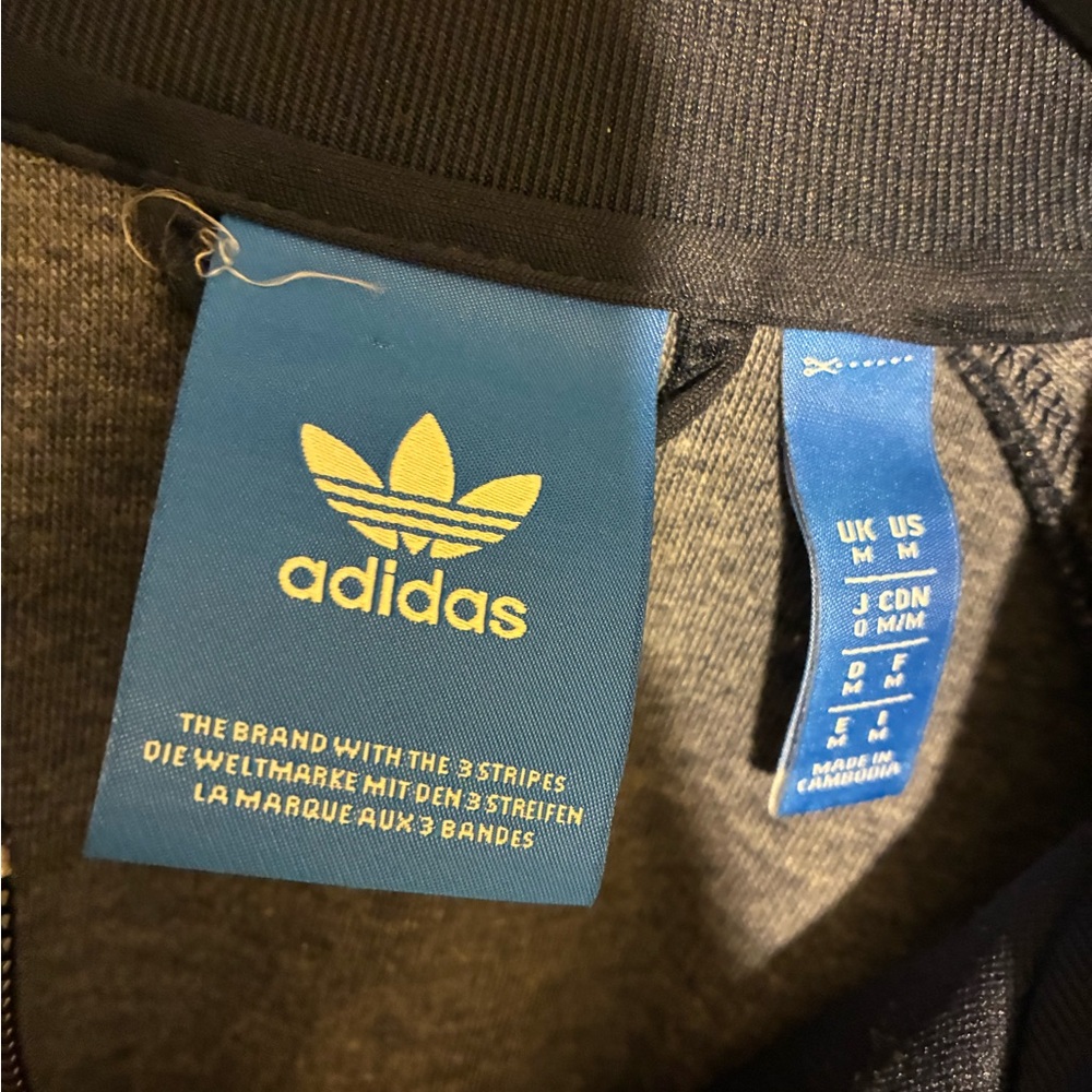 Adidas Originals Superstar Track Jacket In Legend Ink-Red #BR4320 Men's Size M - Picture 6 of 9